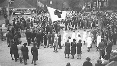 17. mai 1945, freden feires på Eydehavn