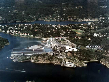 Flyfoto over Eydehavn fra 1960-årene